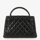 Chanel Kelly Top Handle Black Quilted Lambskin Bag