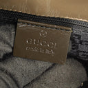 Gucci Jackie Bardot Vintage Olive Green Patent Leather Handbag