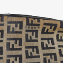 Fendi FF Navy Zucchino Boston Bag