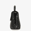 Chanel Kelly Top Handle Black Quilted Lambskin Bag