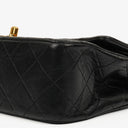 Chanel Vintage Classic Double Flap Bag in Quilted Black Lambskin with 24K Gold-Plated Hardware