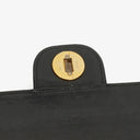 Chanel Medium Double Flap Bag Black Quilted Lambskin With 24K Gold-Plated Hardware And Mademoiselle Chain