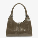 Gucci Jackie Bardot Vintage Olive Green Patent Leather Handbag
