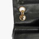 Chanel Medium Double Flap Bag Black Quilted Lambskin With 24K Gold-Plated Hardware And Mademoiselle Chain