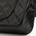 Chanel Vintage Classic Double Flap Bag in Quilted Black Lambskin with 24K Gold-Plated Hardware