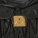 Sac Hobo Miu Miu Coffer Matelassé en cuir noir