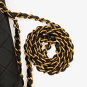 Chanel Vintage Classic Double Flap Bag in Quilted Black Lambskin with 24K Gold-Plated Hardware