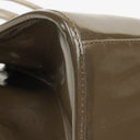 Gucci Jackie Bardot Vintage Olive Green Patent Leather Handbag