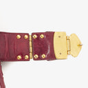Miu Miu Matelasse Lux Amaranto Leather Tote Bag