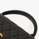 Chanel Kelly Top Handle Black Quilted Lambskin Bag