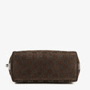 Gucci GG Monogram Brown Suede Hobo Bag