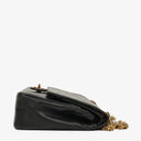 Chanel Medium Double Flap Bag Black Quilted Lambskin With 24K Gold-Plated Hardware And Mademoiselle Chain