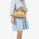 Chloe Paraty Small Eggshell Leather Bag