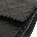 Chanel Medium Double Flap Bag Black Quilted Lambskin With 24K Gold-Plated Hardware And Mademoiselle Chain
