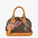 Louis Vuitton Alma BB Limited Edition Monogram Canvas World Tour Handbag