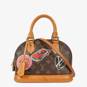 Louis Vuitton Alma BB Limited Edition Monogram Canvas World Tour Handbag
