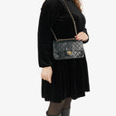 Chanel Double Flap Bag in Quilted Black Lambskin With 24K Gold-Plated Hardware