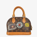 Louis Vuitton Alma BB Limited Edition Monogram Canvas World Tour Handbag