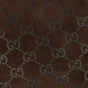 Gucci GG Monogram Brown Suede Hobo Bag