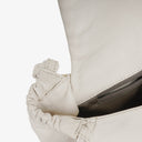Chanel Crinkled Patent Modern White Plastic Chain Flap Bag