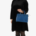 Louis Vuitton Speedy 25 Blue EPI Leather Handbag