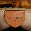 Celine Vintage Macadam Brown Drawstring Bucket Bag
