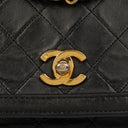 Chanel Classic Single Flap Bag Black Quilted Lambskin With 24K Gold-Plated Hardware