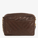 Chanel Camera Tassel Brown Leather Crossbody Bag