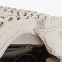 Chanel Crinkled Patent Modern White Plastic Chain Flap Bag