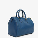 Louis Vuitton Speedy 25 Blue EPI Leather Handbag