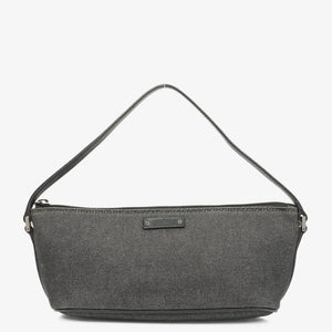 Gucci Black/Grey Baguette Pochette Boat Bag