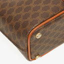 Celine Vintage Macadam Brown Drawstring Bucket Bag