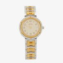 Hermes Clipper Quartz Watch Two- Tone Stainless Steel
