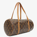 Louis Vuitton Papillon 30 Vintage Monogram Canvas Handbag With Mini Papillon Pochette