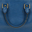 Louis Vuitton Speedy 25 Blue EPI Leather Handbag