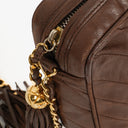 Chanel Camera Tassel Brown Leather Crossbody Bag