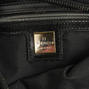 Fendi Vintage Neoprene Black Croissant Half-Moon Hobo Bag