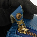 Louis Vuitton Speedy 25 Blue EPI Leather Handbag