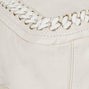 Chanel Crinkled Patent Modern White Plastic Chain Flap Bag