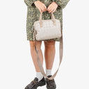 Chanel Travel Line Beige Nylon CC Logo Bag