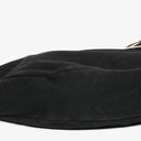 Fendi Vintage Neoprene Black Croissant Half-Moon Hobo Bag