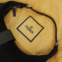 Fendi Vintage Neoprene Black Croissant Half-Moon Hobo Bag