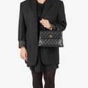 Chanel Kelly Top Handle Black Quilted Lambskin Bag