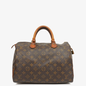 Louis Vuitton Speedy 30 Monogram Canvas Handbag