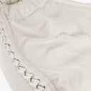 Chanel Crinkled Patent Modern White Plastic Chain Flap Bag