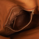 Celine Vintage Macadam Triomphe Beige And Brown Drawstring Bucket Bag