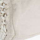 Chanel Crinkled Patent Modern White Plastic Chain Flap Bag