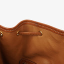 Celine Vintage Macadam Triomphe Beige And Brown Drawstring Bucket Bag