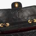 Chanel Jumbo CC Classic Single Flap Maxi Logo Bag Black Quilted Lambskin 24K Gold-Plated Hardware