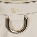 Gucci GG White Leather Abbey D-Ring Bag